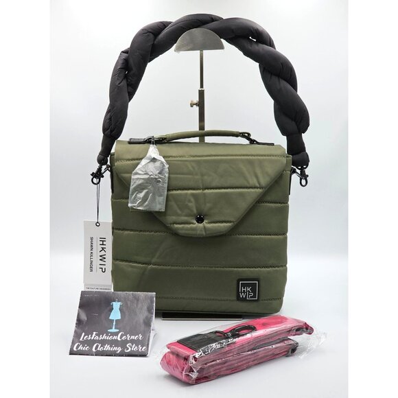 HKWIP Handbags - NWT HKWIP Women's Olive Pink Shawn Killinger Couture Crossbody Bag 2921
